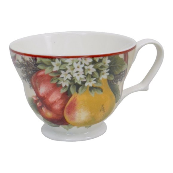 Yuletide Celebration Fine China Footed Porcelain Cup by 222 Fifth EUC - Picture 8 of 10